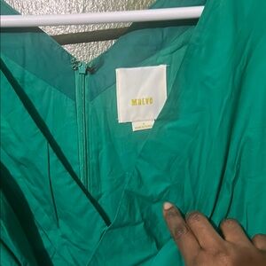 Maeve Teal V-Neck Dress